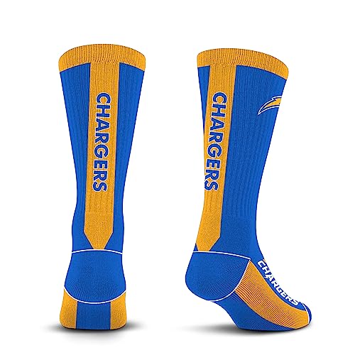 For Bare Feet NFL LOS ANGELES CHARGERS MVP Crew Sock Team Color Large - Image 4