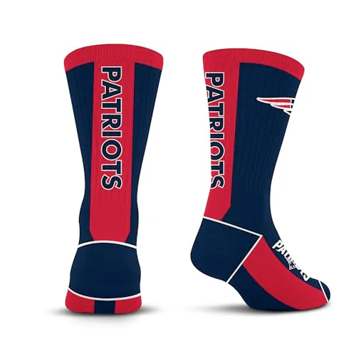 For Bare Feet NFL NEW ENGLAND PATRIOTS MVP Crew Sock Team Color Youth - Image 3