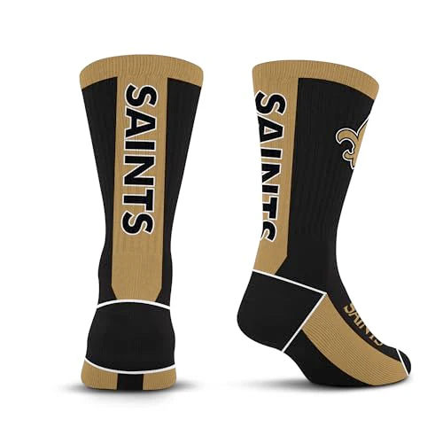 For Bare Feet NFL NEW ORLEANS SAINTS MVP Crew Sock Team Color Youth - Image 10