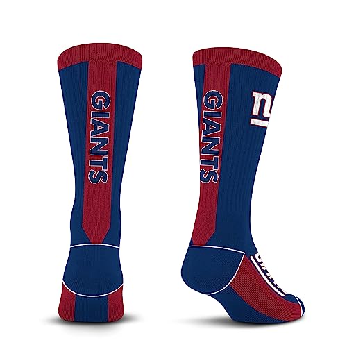 For Bare Feet NFL NEW YORK GIANTS MVP Crew Sock Team Color Large - Image 4