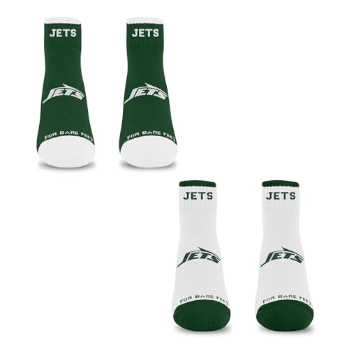 For Bare Feet NFL NEW YORK JETS Front and Center 2 Pack Team Colors Large - Image 3