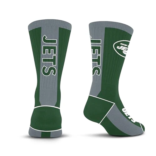 For Bare Feet NFL NEW YORK JETS MVP Crew Sock Team Color Youth - Image 3