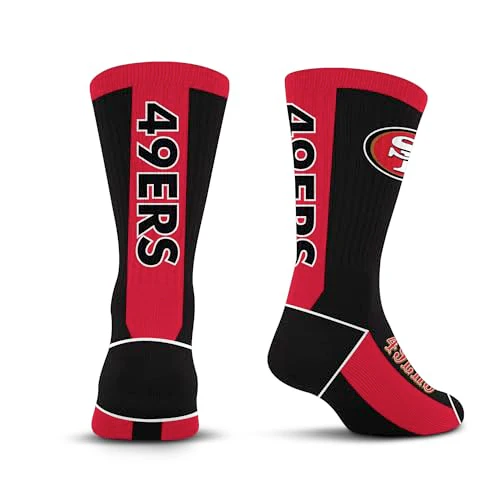 For Bare Feet NFL SAN FRANCISCO 49ERS MVP Crew Sock Team Color Youth - Image 10