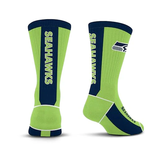 For Bare Feet NFL SEATTLE SEAHAWKS MVP Crew Sock Team Color Youth - Image 3