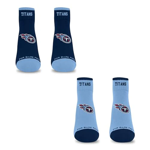 For Bare Feet NFL TENNESSEE TITANS Front and Center 2 Pack Team Colors Large - Image 3