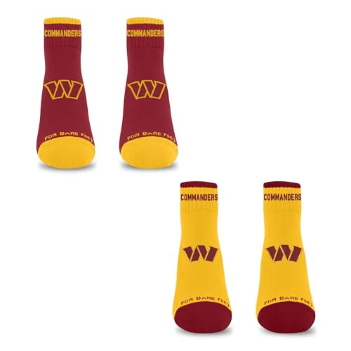 For Bare Feet NFL WASHINGTON COMMANDERS Front and Center 2 Pack Team Colors Large - Image 3