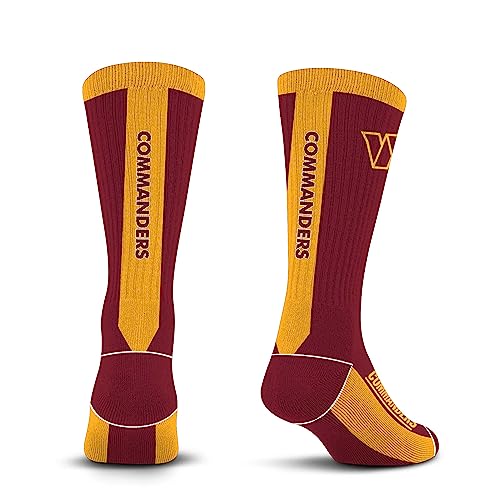 For Bare Feet NFL WASHINGTON COMMANDERS MVP Crew Sock Team Color Large - Image 9