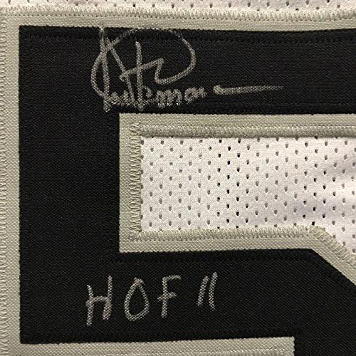 Framed Autographed/Signed Artis Gilmore"HOF 11" 33x42 San Antonio White Basketball Jersey JSA COA - Image 2