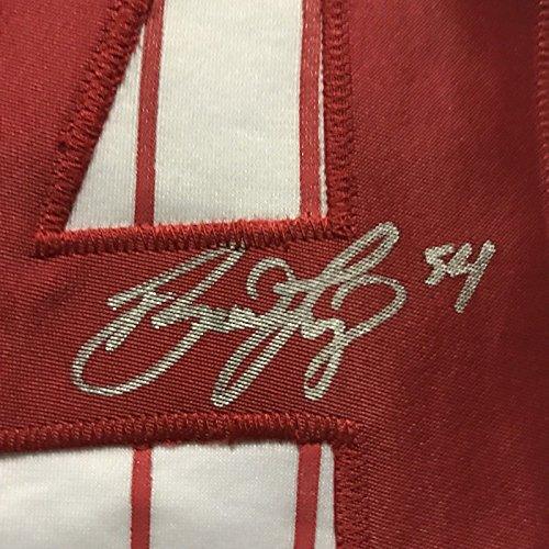 Framed Autographed/Signed Brad Lidge 33x42 Philadelphia Pinstripe Baseball Jersey JSA COA - Image 2