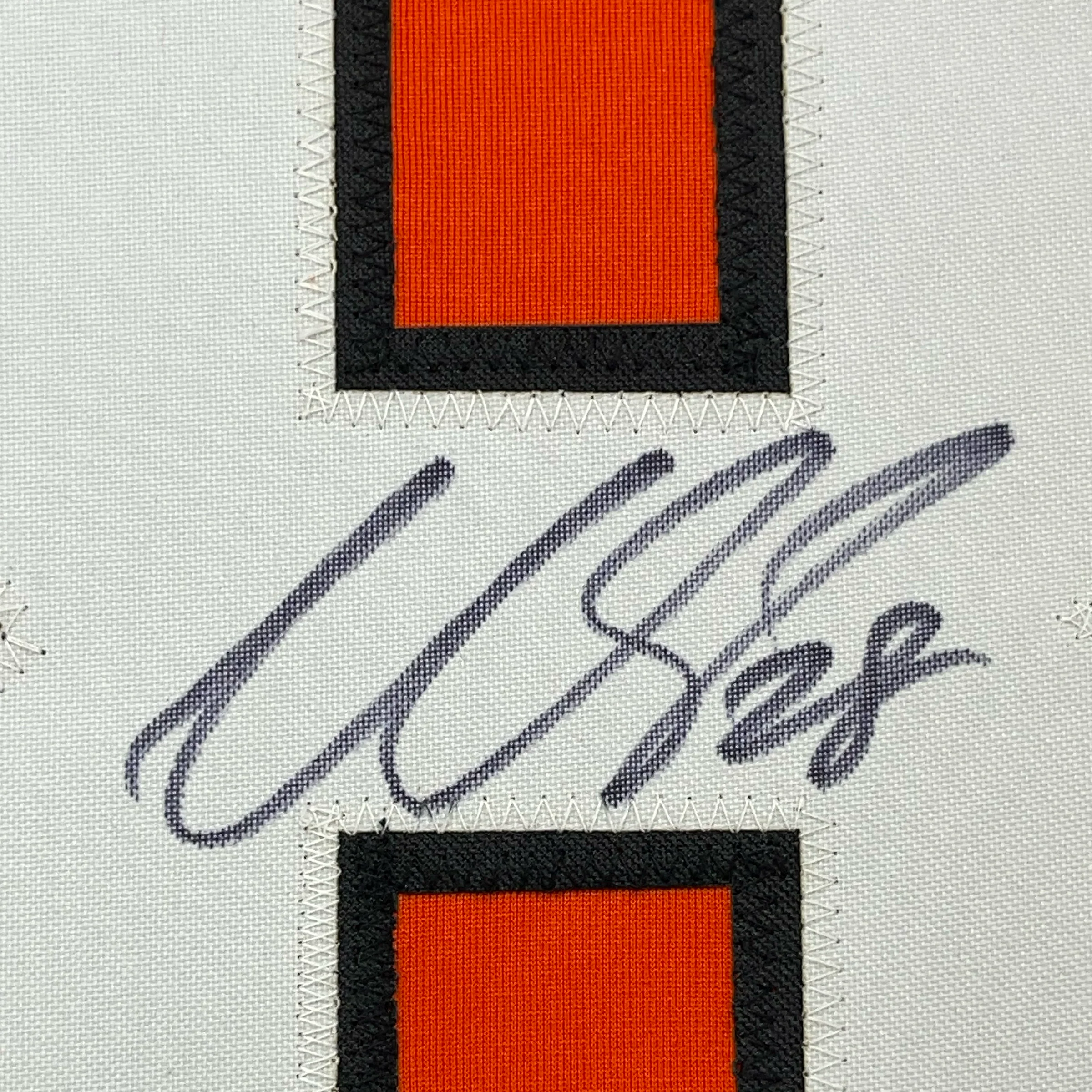 Framed Autographed/Signed Claude Giroux 35x39 Philadelphia Orange Hockey Jersey JSA COA - Image 2