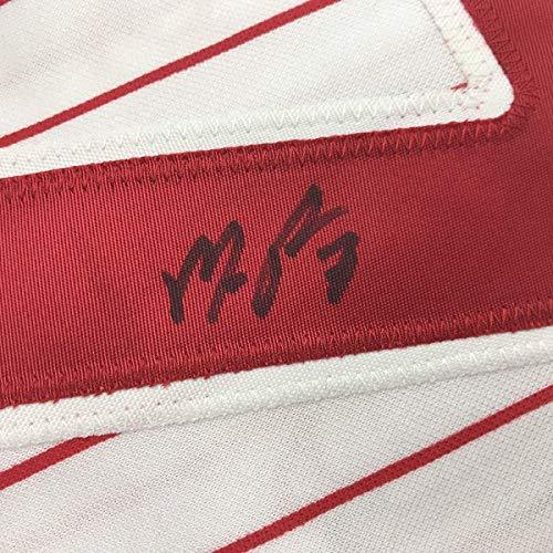 Framed Autographed/Signed Maikel Franco 33x42 Philadelphia Pinstripe Baseball Jersey JSA COA - Image 2