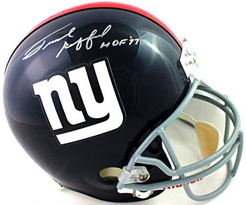 Frank Gifford Autographed F/S New York Giants Helmet W/HOF- JSA W Silver