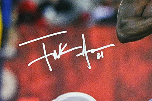 Frank Gore Autographed 16x20 Run Against Lions Photo- JSA W Authenticated White - Image 2