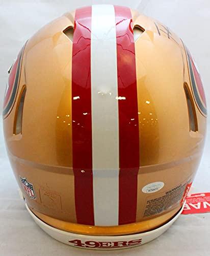 Frank Gore Autographed F/S San Francisco 49ers Speed Authentic Helmet-JSA W Black - Image 3
