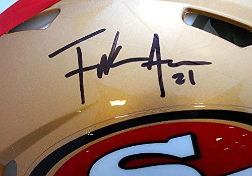 Frank Gore Autographed F/S San Francisco 49ers Speed Authentic Helmet-JSA W Black - Image 5