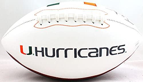 Frank Gore Autographed Miami Hurricanes Logo Football- JSA W Auth Black - Image 2