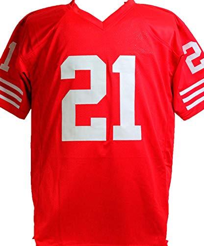 Frank Gore Autographed Red Pro Style Jersey -Beckett W Auth Black - Image 2