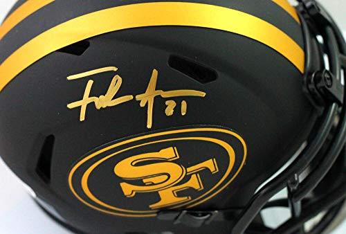 Frank Gore Autographed San Francisco 49ers Eclipse Speed Mini Helmet-Beckett W Gold - Image 3