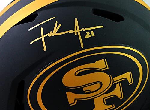 Frank Gore Autographed San Francisco 49ers F/S Eclipse Speed Authentic Helmet- Beckett W Gold - Image 5