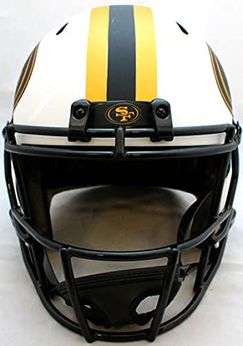 Frank Gore Autographed San Francisco 49ers F/S Lunar Speed Helmet - JSA W Auth Gold - Image 4