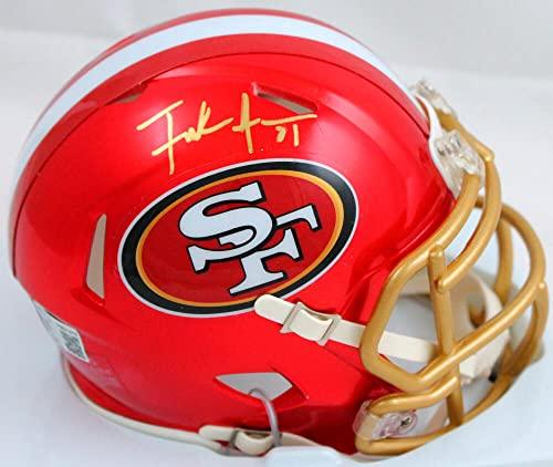 Frank Gore Autographed San Francisco 49ers Flash Mini Helmet-Beckett W Hologram Gold