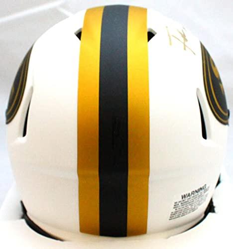 Frank Gore Autographed San Francisco 49ers Lunar Speed Mini Helmet - JSA W Auth Gold - Image 2