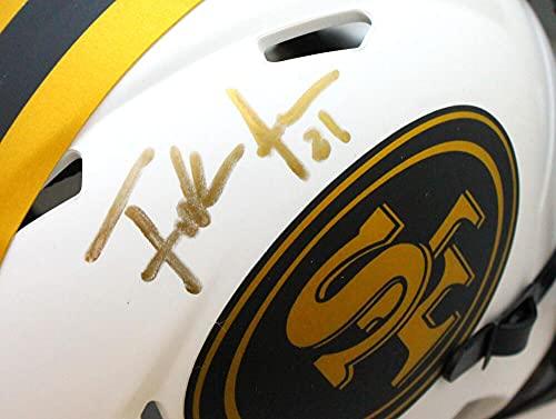 Frank Gore Autographed San Francisco 49ers Lunar Speed Mini Helmet - JSA W Auth Gold - Image 3