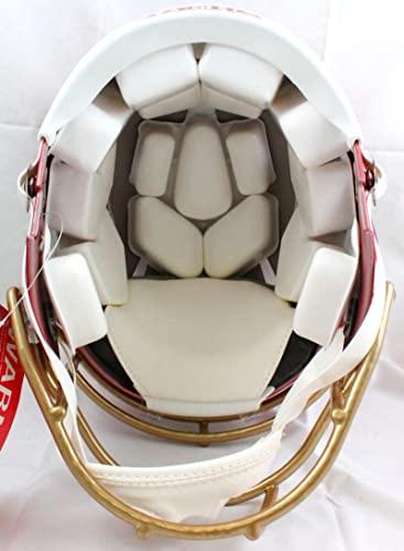 Frank Gore Signed F/S San Francisco 49ers Flash Speed Authentic Helmet-Beckett W Hologram Gold - Image 2