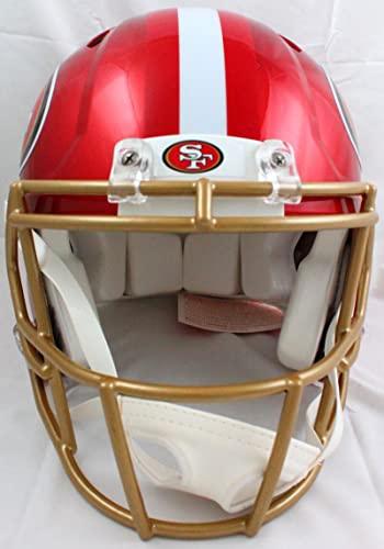 Frank Gore Signed F/S San Francisco 49ers Flash Speed Authentic Helmet-Beckett W Hologram Gold - Image 4