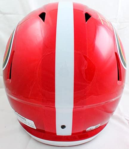 Frank Gore Signed F/S San Francisco 49ers Flash Speed Helmet-Beckett W Hologram Gold - Image 3