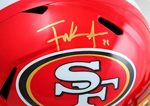 Frank Gore Signed F/S San Francisco 49ers Flash Speed Helmet-Beckett W Hologram Gold - Image 5