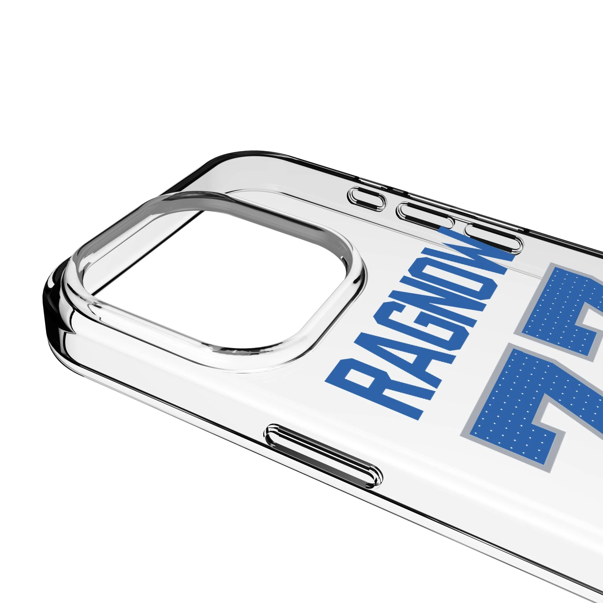 Frank Ragnow Detroit Lions 77 Game Tactic Clear Phone Case for Apple iPhone - Image 3