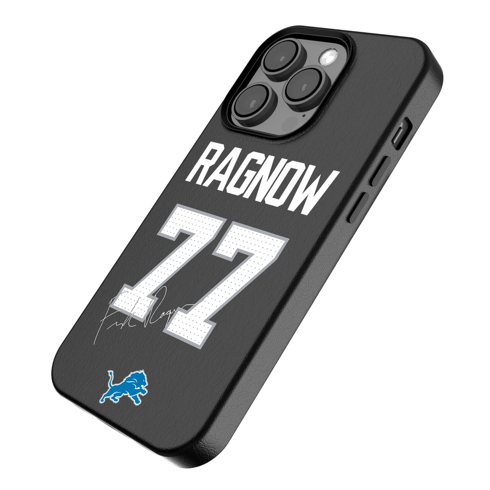 Frank Ragnow Detroit Lions 77 Ready MagSafe Compatible Phone Case for Apple iPhone - Image 2