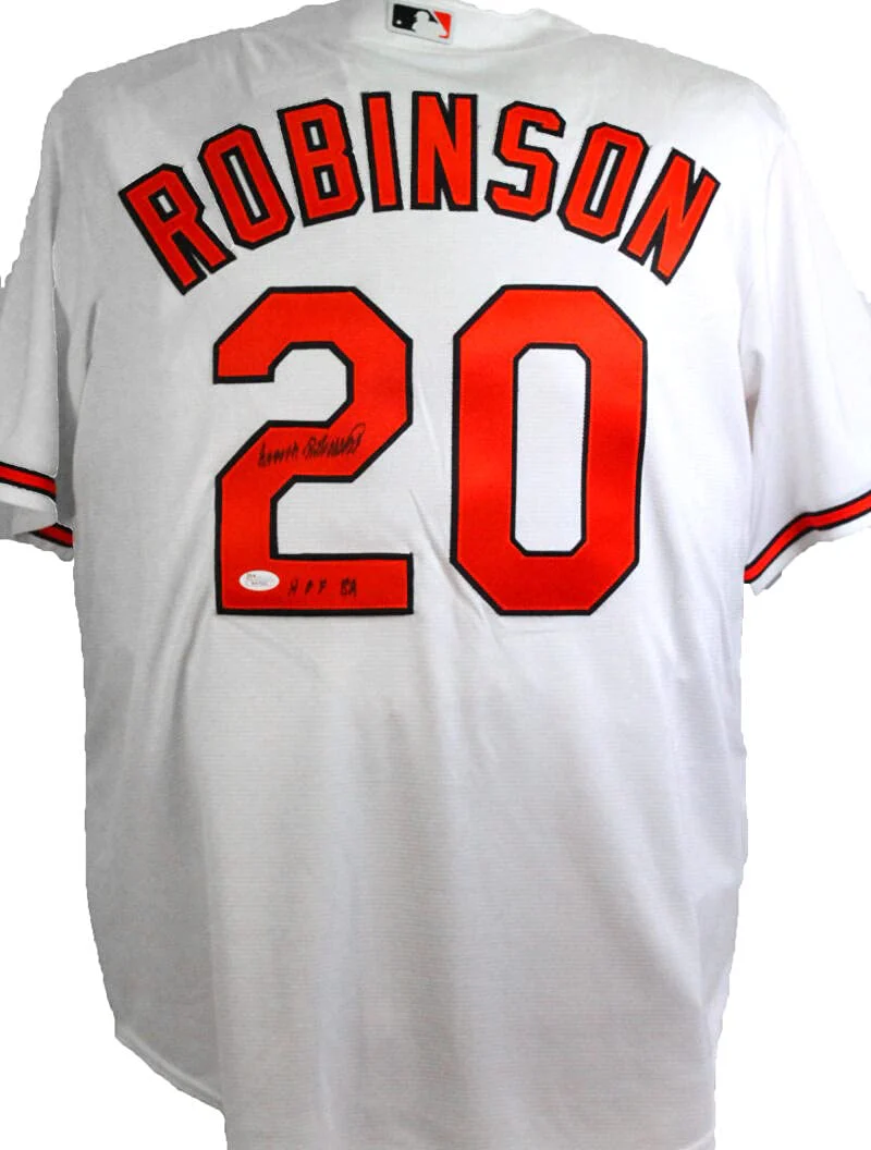 Frank Robinson Autographed Orioles White Majestic Jersey w/HOF - JSA W Auth - Image 4