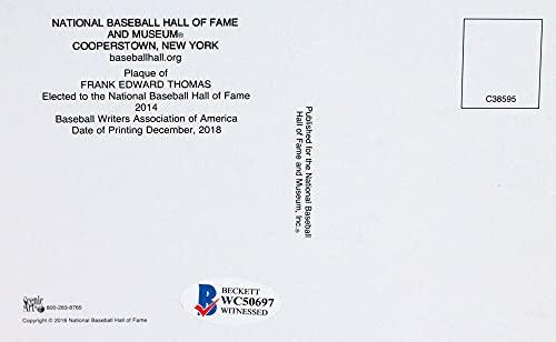 Frank Thomas Autographed National Baseball HOF Goal Line Art Card- Beckett W Blue - Image 2