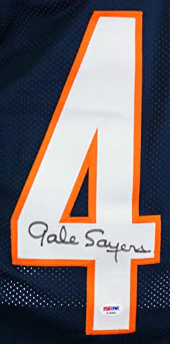 Gale Sayers Autographed Blue Pro Style Jersey-PSA/DNA Auth 4 - Image 3