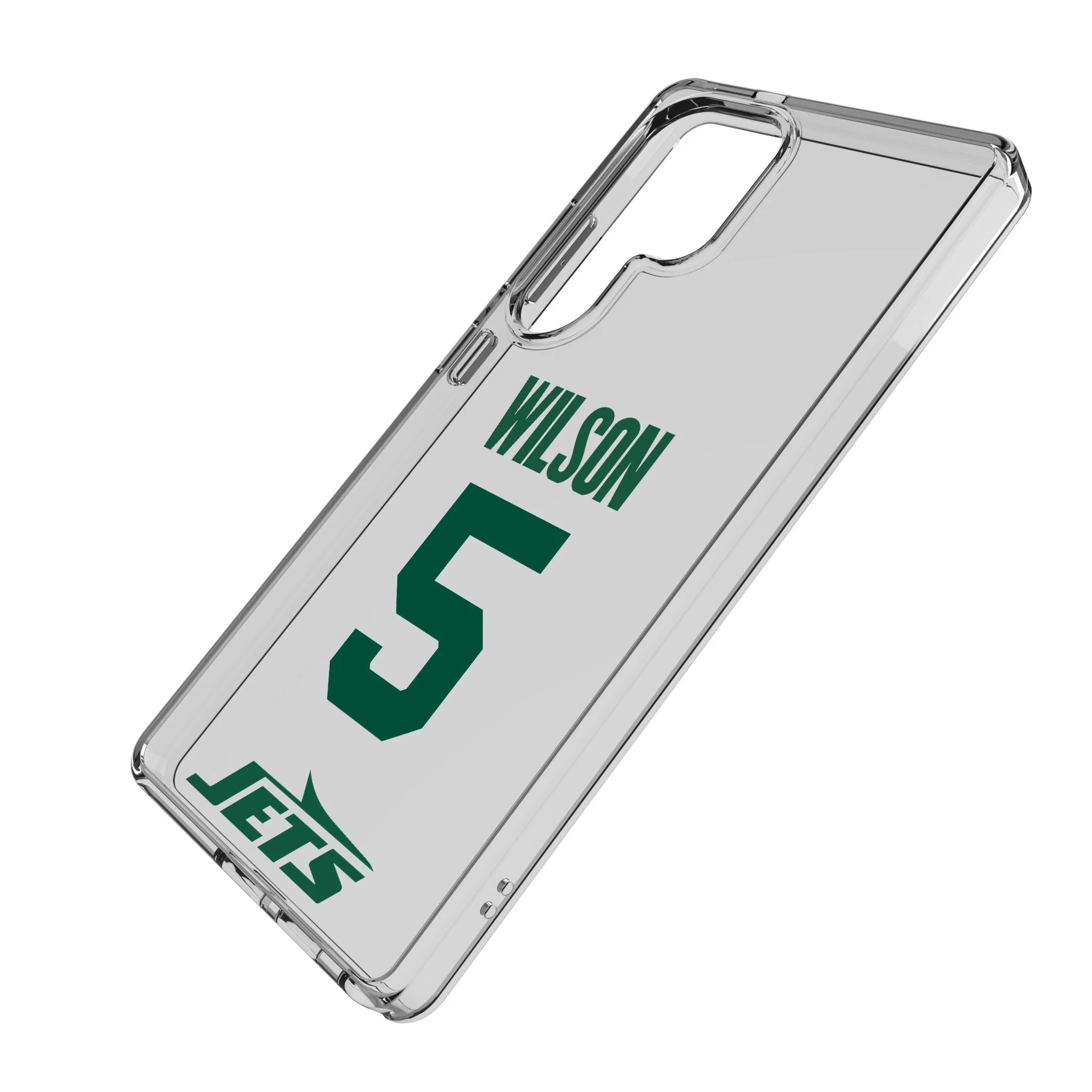 Garrett Wilson New York Jets 5 Game Tactic Clear Phone Case for Samsung Galaxy - Image 2