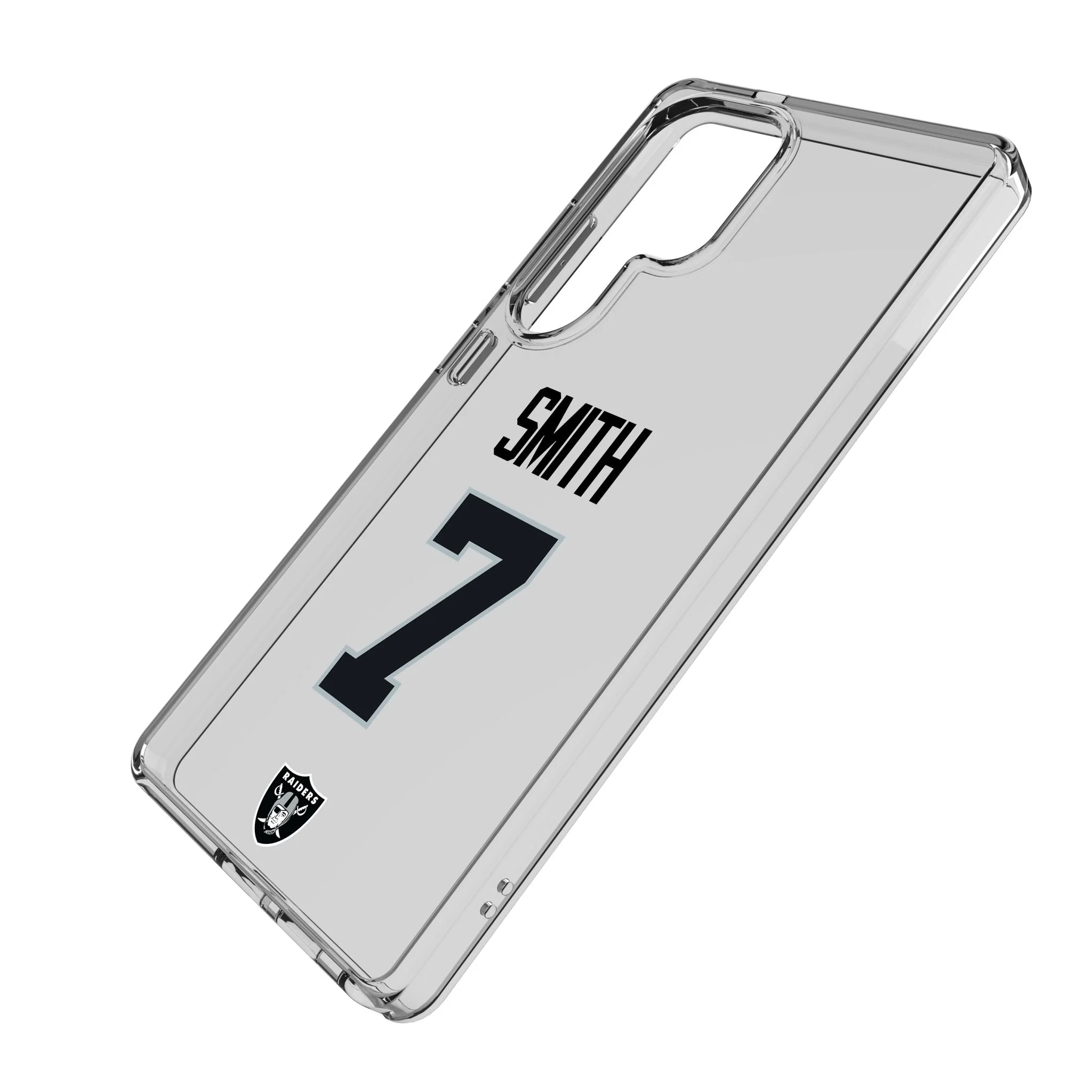 Geno Smith Las Vegas Raiders 7 Game Tactic Clear Phone Case for Samsung Galaxy - Image 2