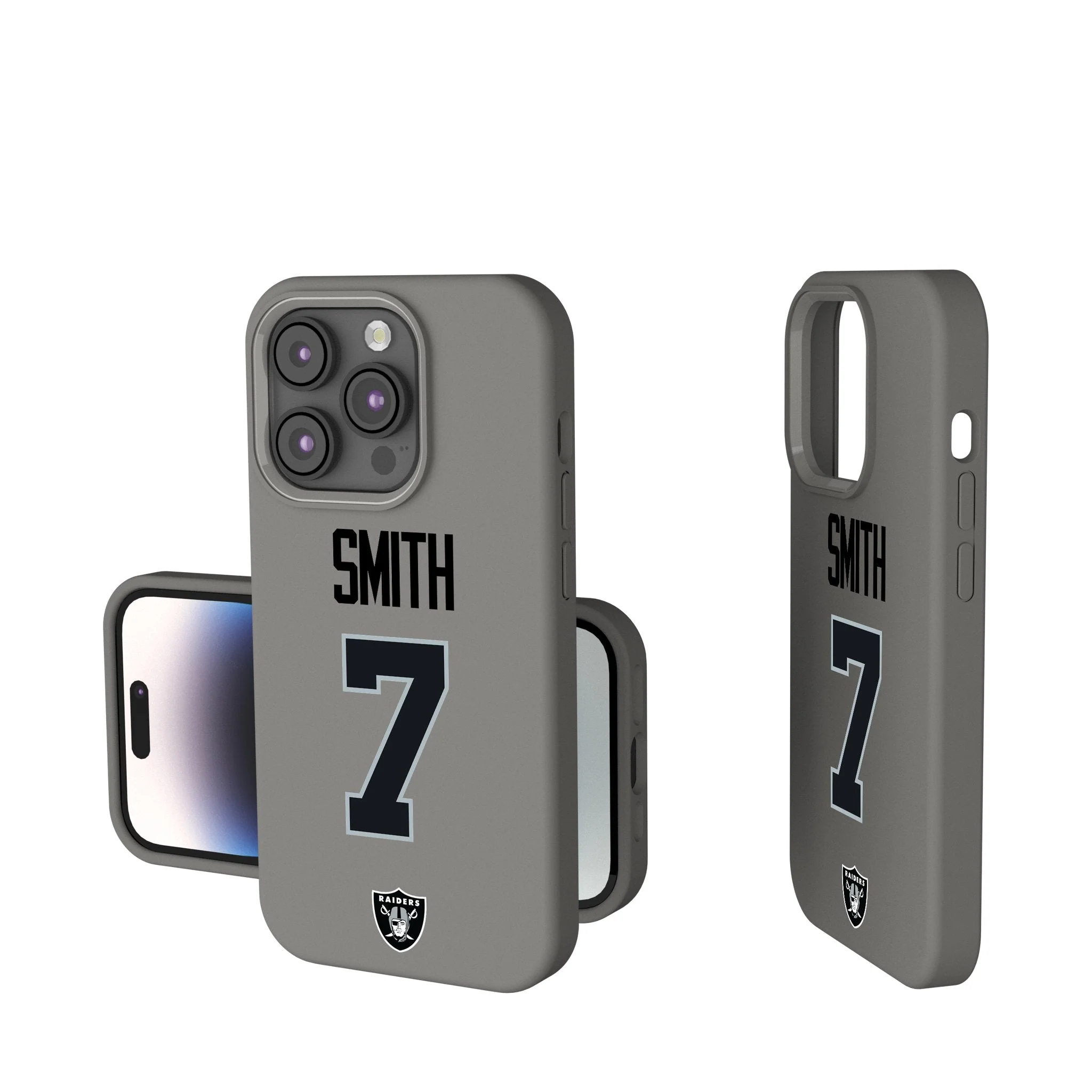Geno Smith Las Vegas Raiders 7 Game Tactic Soft Touch Phone Case for Apple iPhone