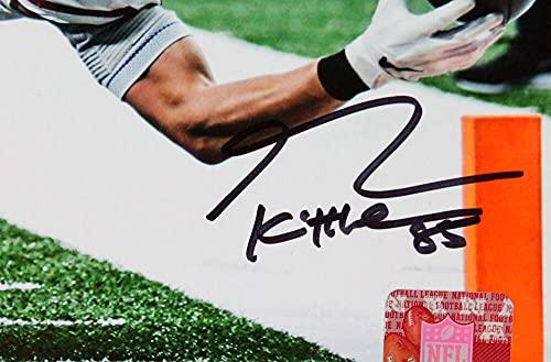 George Kittle Autographed San Francisco 49ers 8x10 Diving Catch Vs Saints Photo- Beckett W Hologram Black - Image 2