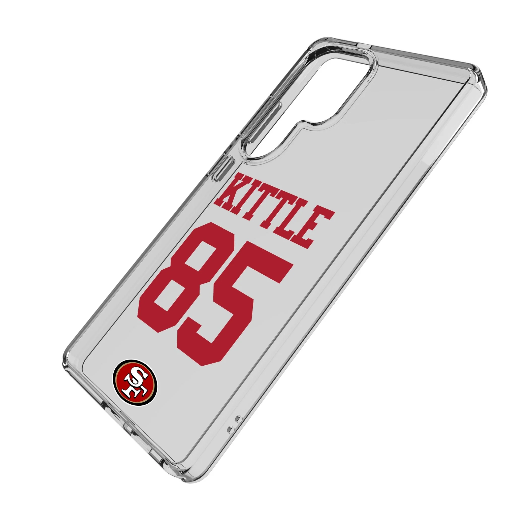 George Kittle San Francisco 49ers 85 Game Tactic Clear Phone Case for Samsung Galaxy - Image 2