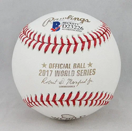 George Springer Autographed World Series Rawlings OML Baseball - Beckett Auth - Image 4
