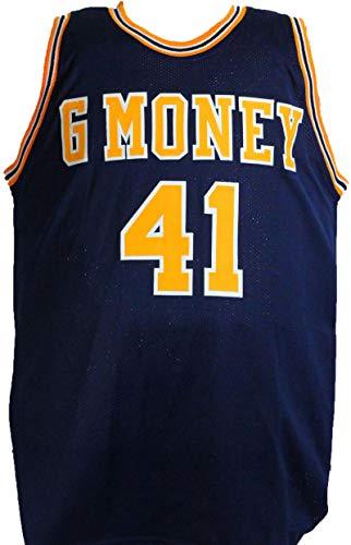 Glen Rice Autographed Blue Jersey W/Insc- Beckett Black - Image 2