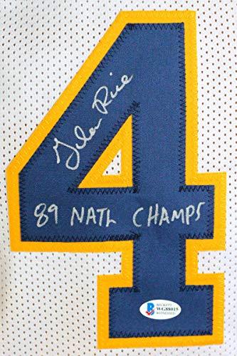 Glen Rice Autographed White Jersey W/Inscription- Beckett W Silver - Image 2