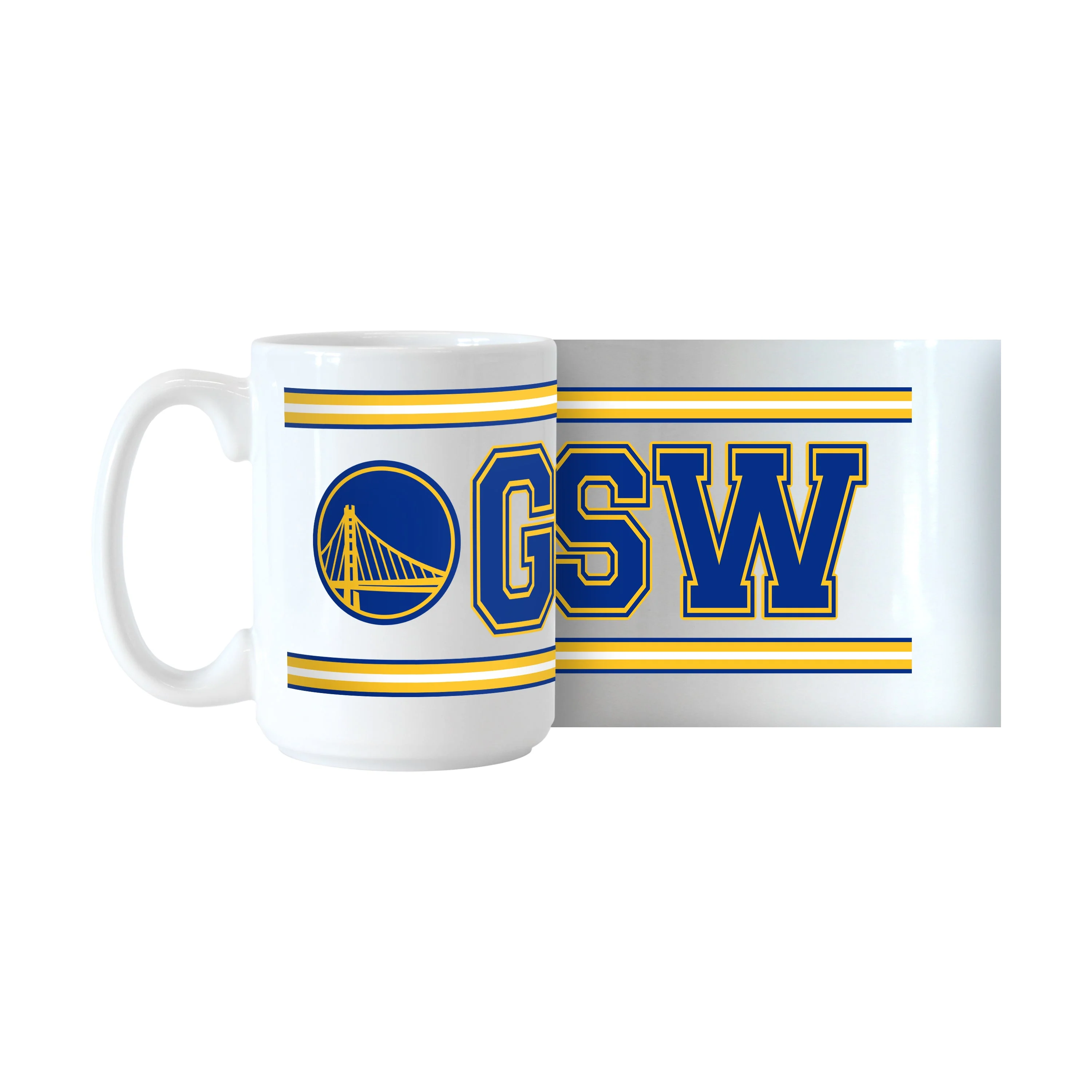 Golden State Warriors 15oz Overtime Stripe Sublimated Mug - Image 2