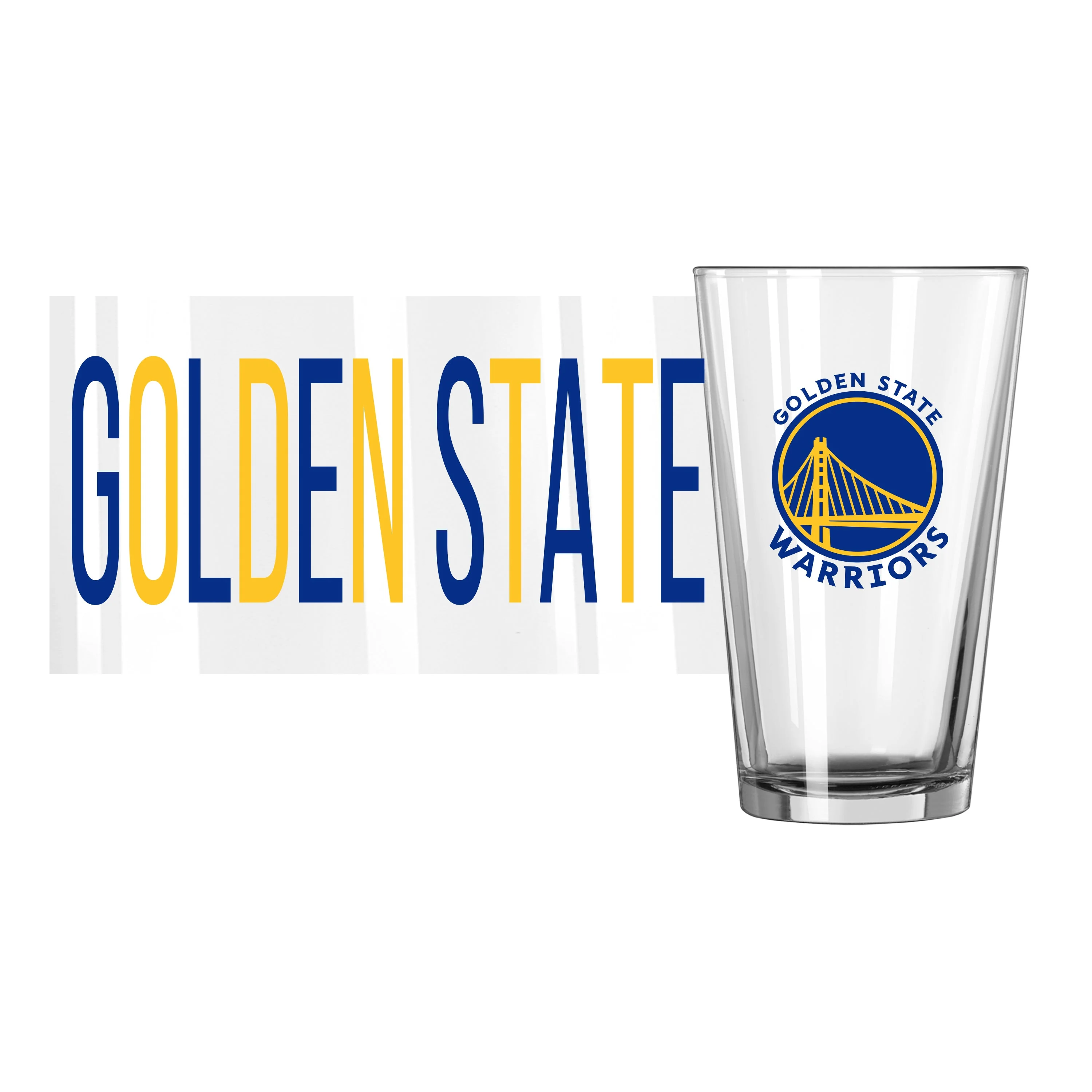 Golden State Warriors 16oz Overtime Pint Glass - Image 2