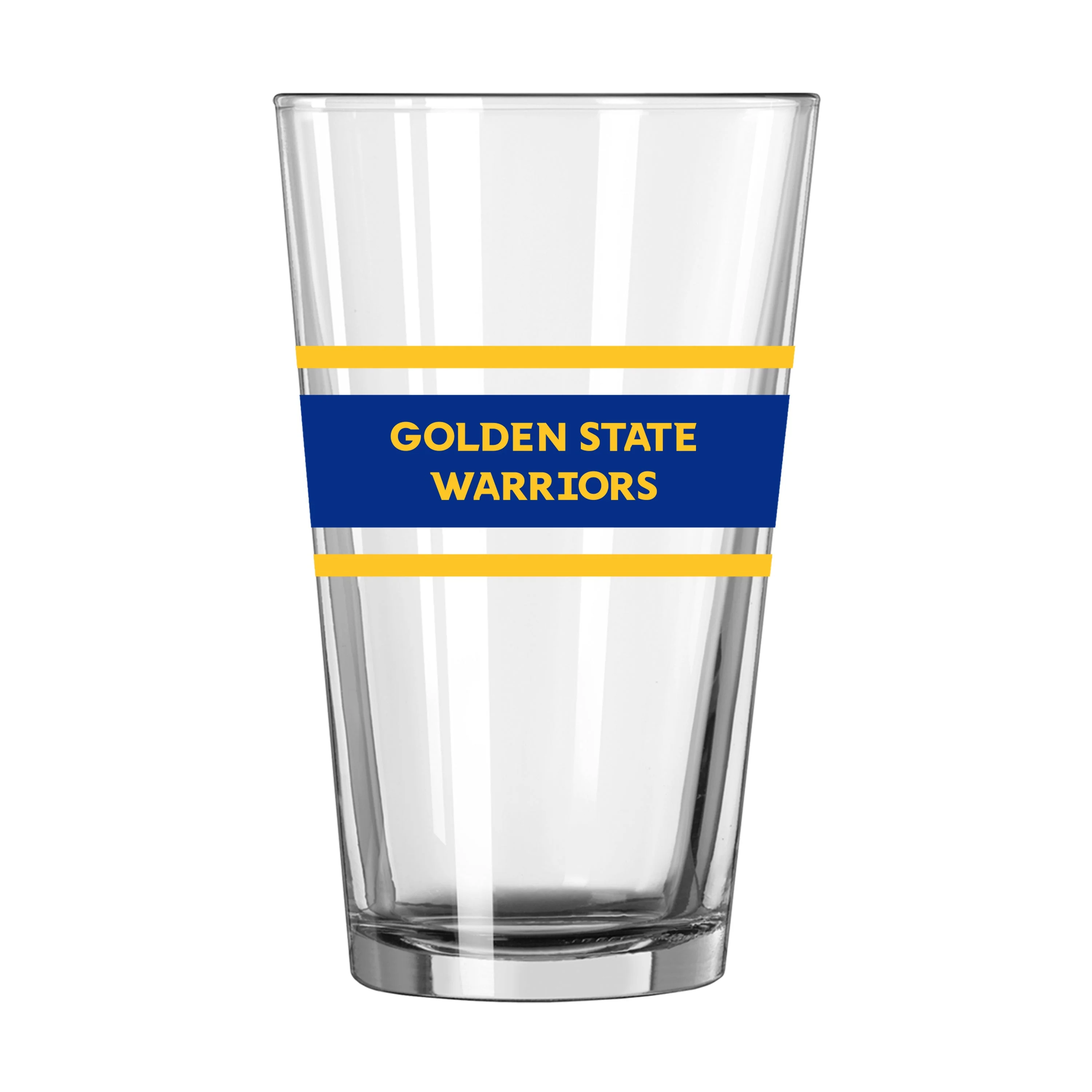 Golden State Warriors 16oz Stripe Pint Glass - Image 2