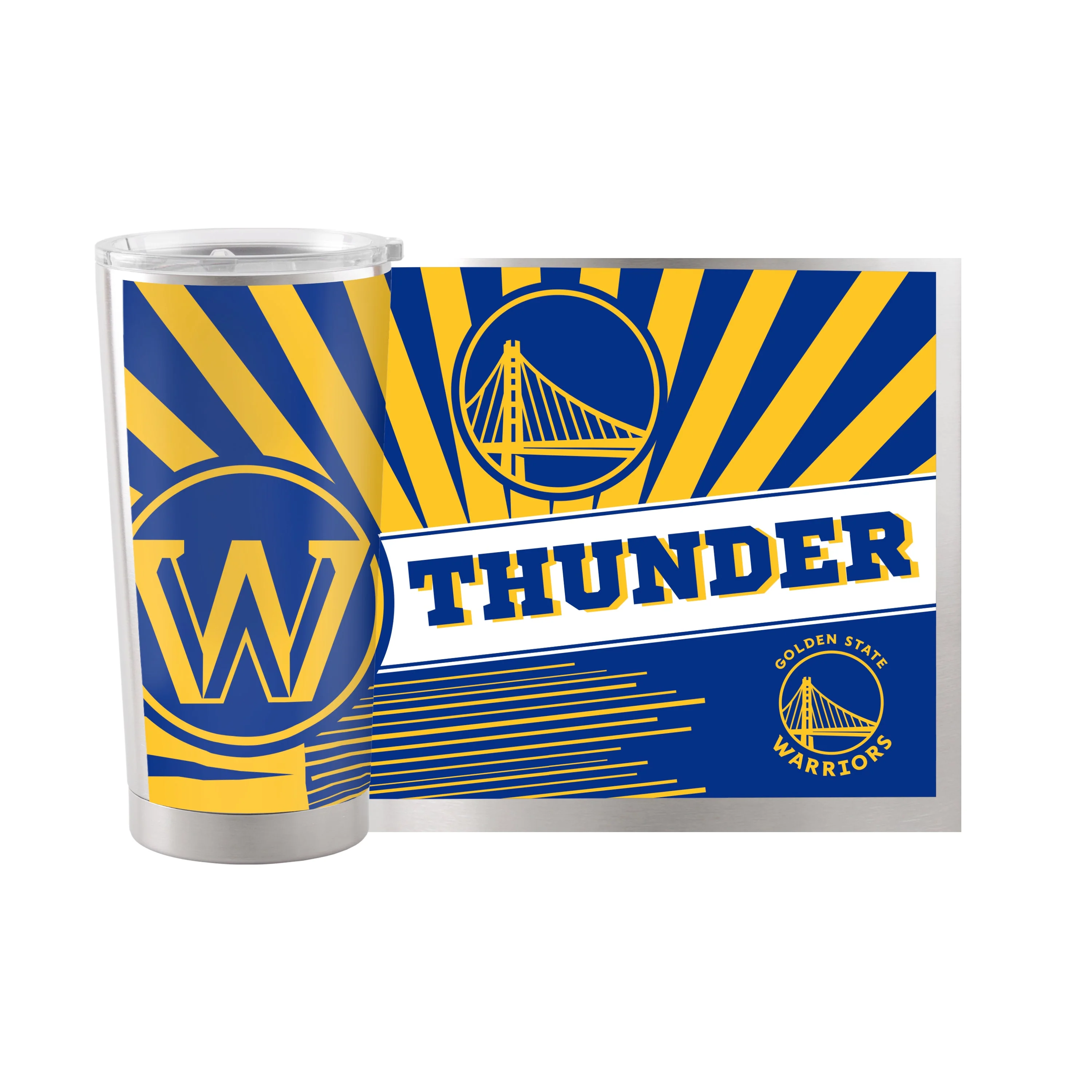 Golden State Warriors 20oz Mascot Stainless Steel Tumbler - Image 2