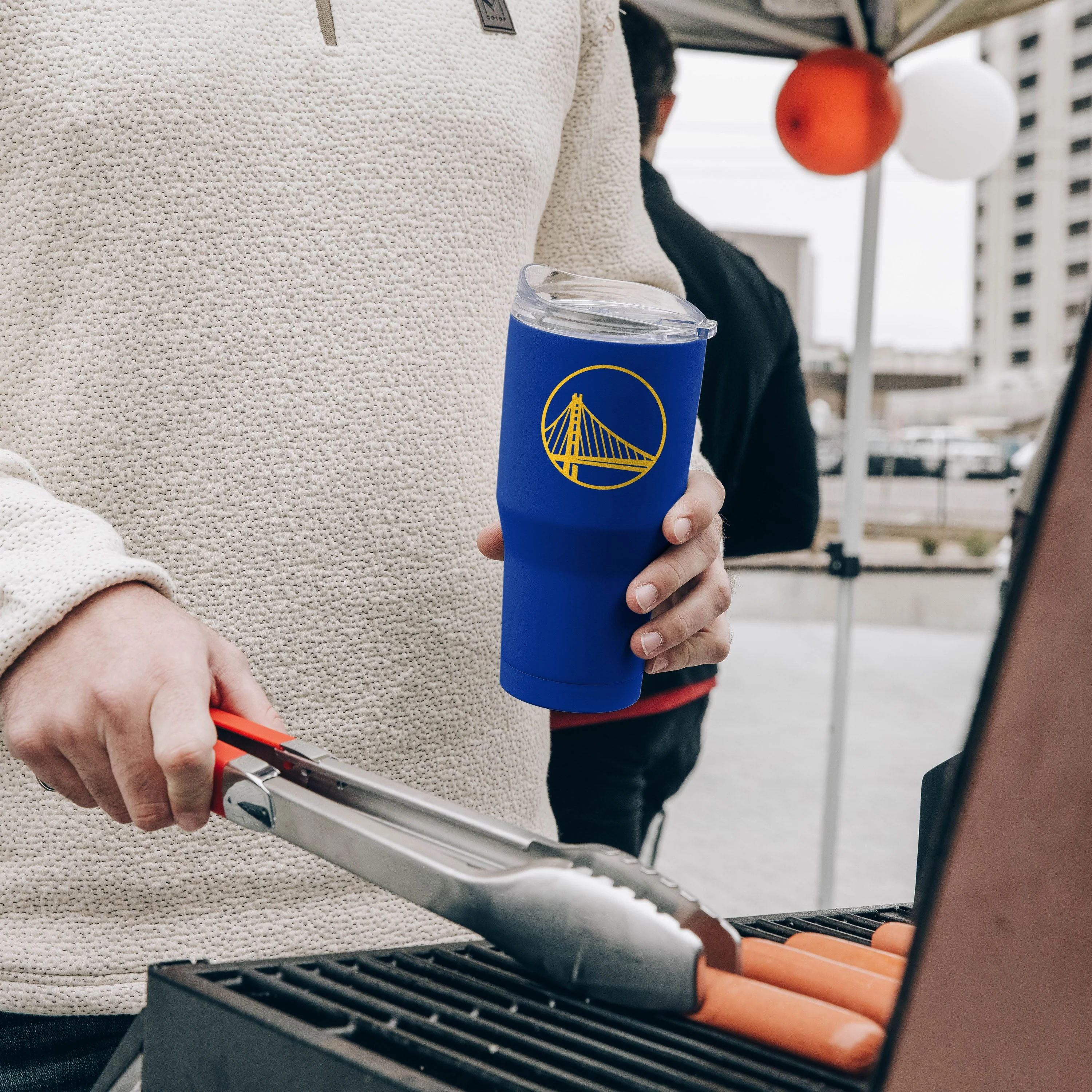 Golden State Warriors 30oz Flipside Powder Coat Tumbler - Image 3