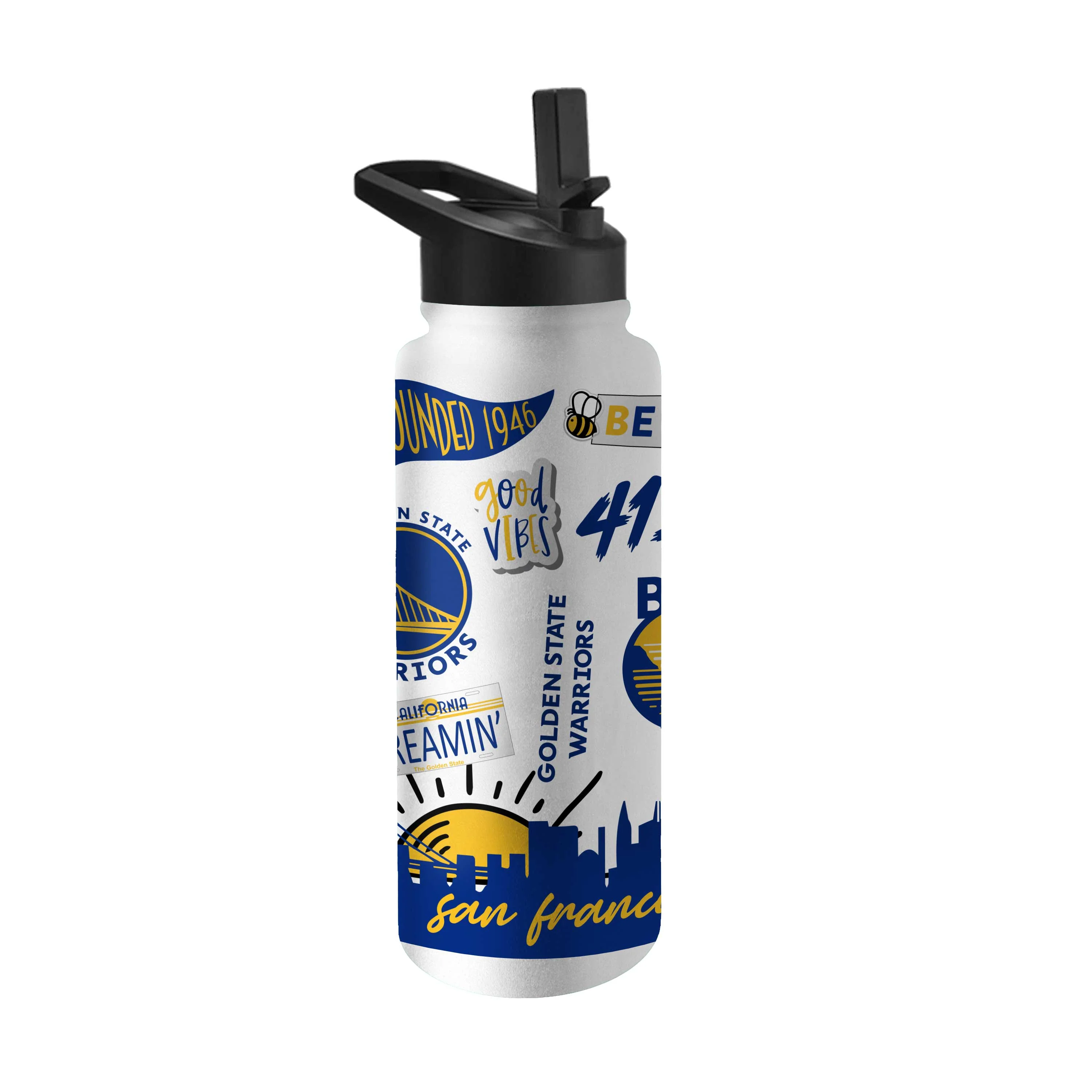 Golden State Warriors Native 34oz Quencher Bottle - Image 2